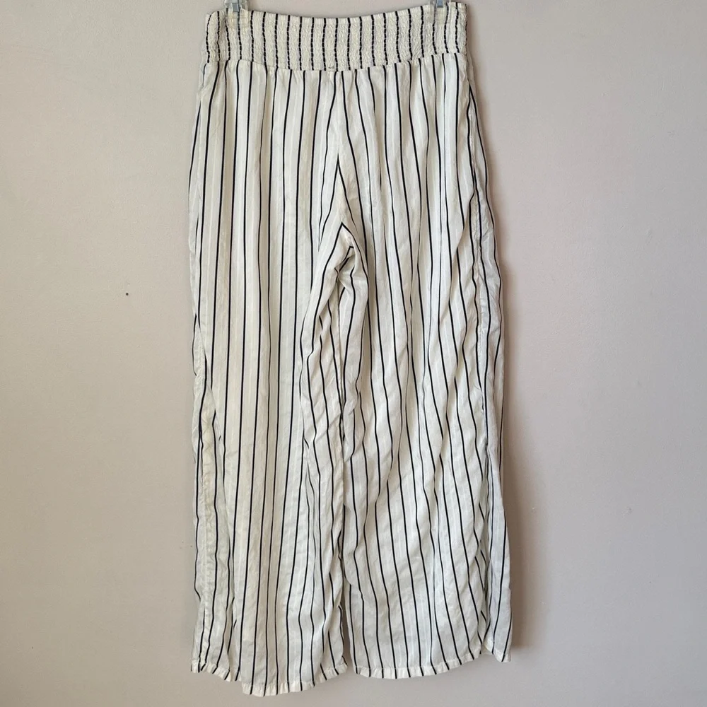 Denim & Supply Ralph Lauren wide-leg striped‎ wrap pants flowy Beachy Size Small